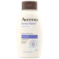 Aveeno str Rlf Body Wash, 12 Ounce