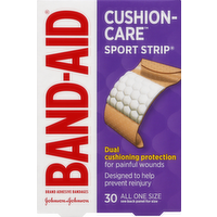 Band-Aid Sport Strip Extra Wide Bandages, 30 Each