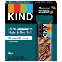 Kind Dark Chocolate Nuts & Sea Salt Bars, 6 Each