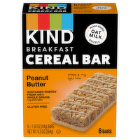 Kind Peanut Butter Breakfast Cereal Bars, 6 Each