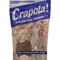 Crapola Colon-ial Times Blueberry Strawberry Granola, 12 Ounce
