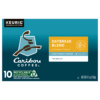 Caribou Coffee K-Cups Daybreak Morning Blend Light Roast Coffee, 10 Each