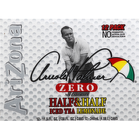 Arizona Arnold Palmer Zero Half & Half Iced Tea and Lemonade, 12 Each