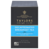 Taylors of Harrogate Decaffeinated Breakfast Tea, 50 Each