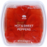 Divina Hot & Sweet Peppers, 9.9 Ounce