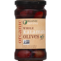 Divina Organic Whole Kalamata Olives, 6.35 Ounce