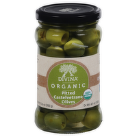 Divina Organic Pitted Castelvetrano Olives, 4.9 Ounce