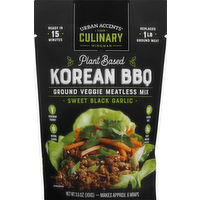 Urban Accents Plant-Based Korean BBQ Ground Veggie Meatless Mix, 3.6 Ounce