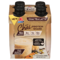 Atkins Chai Tea Latte Protein Shakes, 4 Each