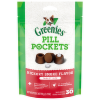 Greenies Pill Pockets Tablet Size Hickory Smoke Flavor Treats For Dogs, 3.2 Ounce