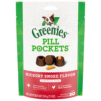 Greenies Pill Pockets Capsule Size Hickory Smoke Flavor Dog Treats, 7.9 Ounce