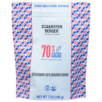 Scharffen Berger 70% Bittersweet Chocolate Chunks, 7 Ounce