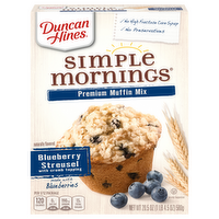 Duncan Hines Simple Mornings Blueberry Streusel Muff Mix, 24 Ounce