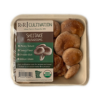 R&R Cultivation Organic Shiitake Mushrooms, 8 Ounce