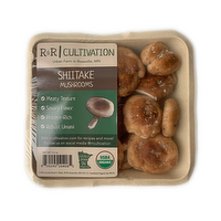 R&R Cultivation Organic Shiitake Mushrooms, 3.5 Ounce