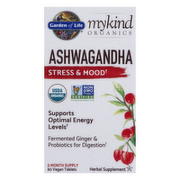 Garden of Life Mykind Organics Ashwagandha Tablets, 60 Each