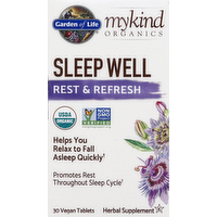 Garden of Life mykind Organics Sleep Well Tablets, 30 Each