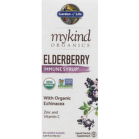 Garden of Life mykind Organics Elderberry Immune Syrup Liquid, 6.59 Ounce