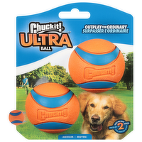 Chuckit! Ultra Ball Medium Dog Toys 2 Pack, 2 Each