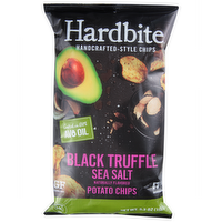 Hardbite Black Truffle Sea Salt Potato Chips, 5.3 Ounce