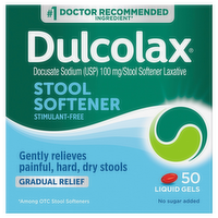 Dulcolax Stool Softener Liquid Gels, 50 Each