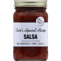 Curt's Special Recipe Triple Hot Salsa, 16 Ounce