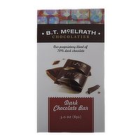 B.T. McElrath Dark Chocolate Bar, 3 Ounce