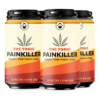 Dangerous Man Painkiller THC Tonics, 4 Each