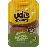 Udi's Gluten Free Whole Grain Bagels, 14 Ounce