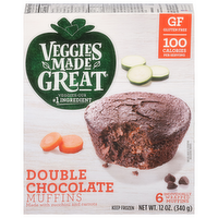 Veggies Made Great Double Chocolate Muffins, 6 Each