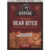 Kodiak Cakes Bear Bites Cinnamon Graham Crackers, 8 Ounce