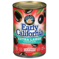 Early California Extra Large Pitted Black Olives, 6 Ounce