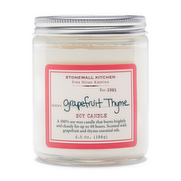 Stonewall Kitchen Grapefruit Thyme Soy Candle, 6.5 Ounce