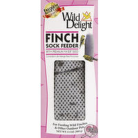 Wild Delight Finch Bird Sock Feeder with Premium Nyjer Seed, 13 Ounce