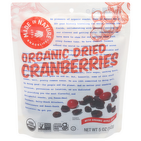 Made In Nature Organic Dried Cranberries, 4 Ounce