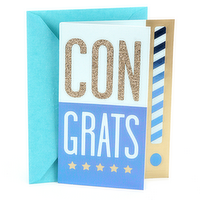 Hallmark Congratulations Card or Graduation Card (Congrats, Blank Inside), 1 Each