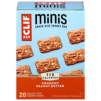 Clif Bar Minis Crunchy Peanut Butter Energy Bars, 20 Each