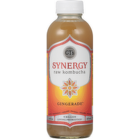 GT's Synergy Gingerade Kombucha Beverage, 16 Ounce