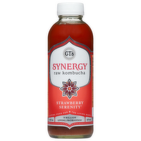 GT's Synergy Strawberry Serenity Kombucha Beverage, 16 Ounce