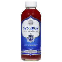 GT's Synergy Gingerberry Kombucha Beverage, 16 Ounce