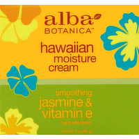 Alba Botanica Jasmine & Vitamin E Hawaiian Moisture Cream, 2.5 Ounce