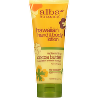 Alba Botanica Cocoa Butter Hawaiian Hand & Body Lotion, 6 Ounce