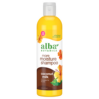 Alba Botanica More Moisture Coconut Milk Shampoo, 12 Ounce