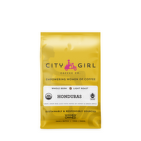 City Girl Coffee Organic Whole Bean Honduras Coffee, 12 Ounce
