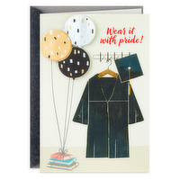 Hallmark Graduation Card (Cap and Gown), 1 Each