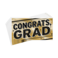 Hallmark Pack of 6 Graduation Money Holders or Gift Card Holders with Envelopes (Gold Foil Congrats Grad), 1 Each