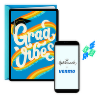 Hallmark and Venmo Graduation Card (Grad Vibes), 1 Each