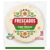 Frescados Fajita Style Flour Tortillas, 15 Each