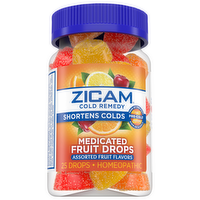 Zicam Cold Remedy Medicated Fruit Drops Assorted Fruit Flavors, 25 Each