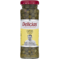 Delicias Capers in Vinegar, 3.5 Ounce